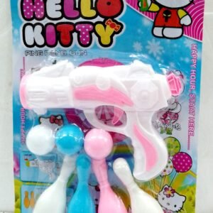 Kids Hello Kitty Ball Shooter game Toy With Bottles For Kids