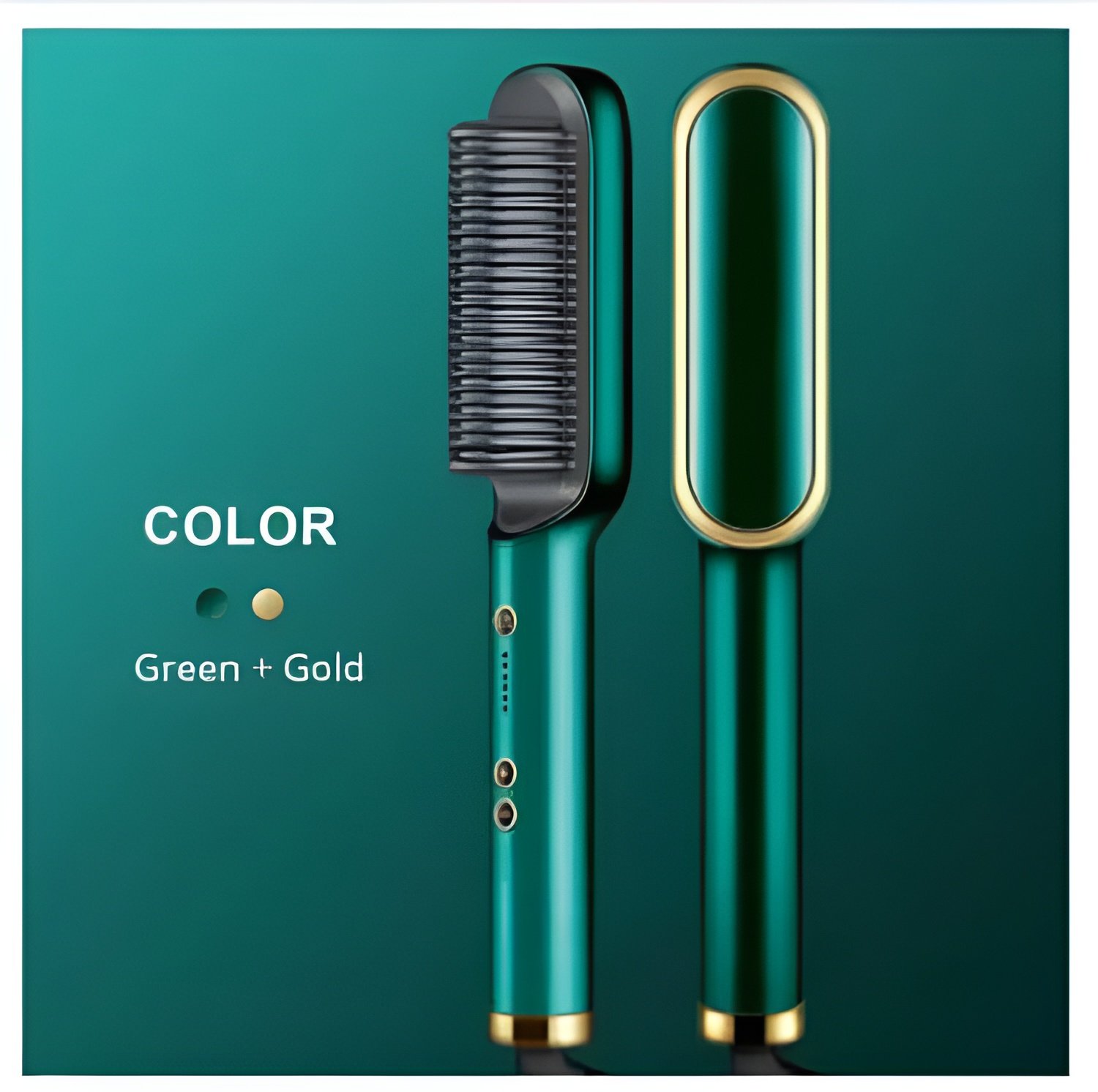 Hair Straightener Hair Brush | brush straightener | Hair styling | Hair Beauty Tool | Straight , curl different styling hair Brush | Random color.