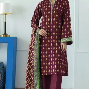 3 PIECES UNSTITCH ORIENT KHADDAR (Design 6)