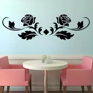 Rose Flower Wooden Wall Decoration