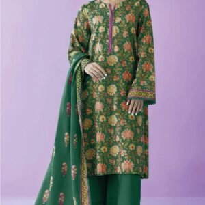 3 PIECES UNSTITCH ORIENT KHADDAR (Design 8)