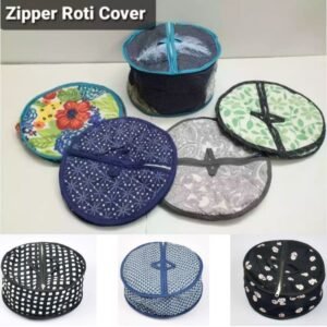 Hot-Pot Zipper Roti Cover (Random Color/Design)