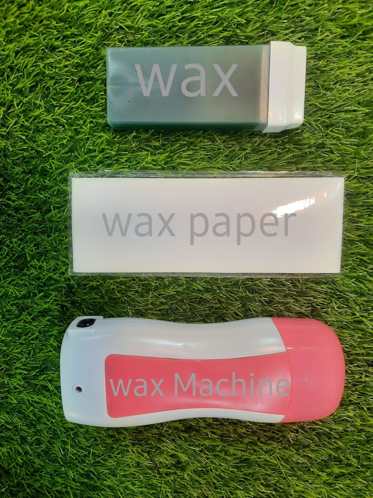 3 In 1 Depilatory Hair Removal Roll Wax Heater Facial Body Hair Remover Epilator Wax Heating Machine with Waxing Strips Paper (Random flavours)