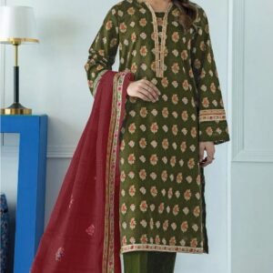 3 PIECES UNSTITCH ORIENT KHADDAR (Design 11)