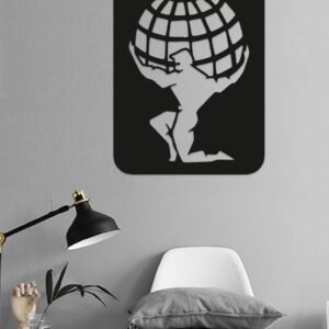The man who carries the world Wooden Wall Decoration