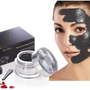 Audala Magnetic Mask Mineral Sea Mud Black Deep Skin C&aleanser Face Mask - Moisture Anti ageing Cleaning Facial Pore Reducer and Help Clean Acne - Blackhead mp; Oil Skin Care