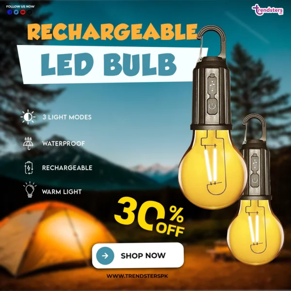 LED Rechargeable Bulb 2-8 Hours Backup - Image 5
