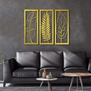 Leafs wall art Room Decoration, Suitable For Home Living Room Bedroom