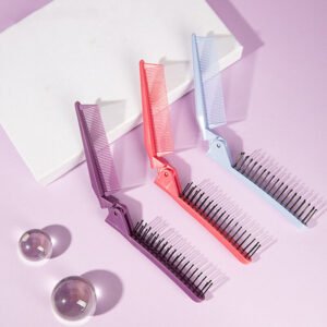 Portable Travel Foldable Hair Comb Brush Massage Hair Comb Anti-Static Styling Kits Folding Hair Combs Hairdressing Tools