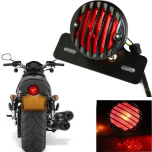 Cafe Racer Rear Tail Brake Stop Light Lamp W/ License Plate Mount For Honda Suzuki Cafe Racer Motorcycle
