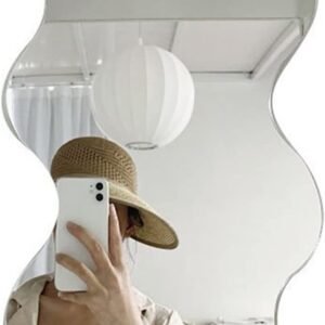 Acrylic Sliver Mirror Wavy Wall Sticker
