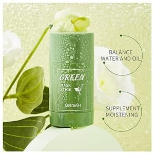 Green Tea Mask Blackhead Removal Mask Stick, Deep Cleanse, Purifying Clay, Control Oil, Improve Skin, Lighten Tone