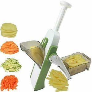 4 In 1 Vegetable Cutter Chopper Adjustable Multi-function  Cutter Vertical Vegetable Cutter Kitchen Shredder Grater Artifact(random color )