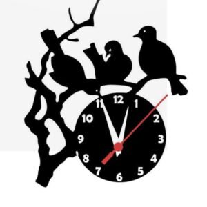 Wooden Bird Wall Clock