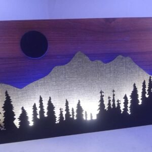 3D Wooden Wall Hanging LED Decoration