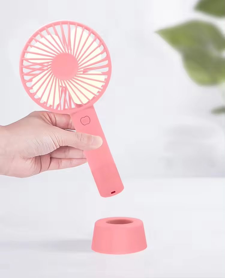 USB Mini Fan Portable Handheld Rechargeable | Handy Cooling Fan for Outdoor Summer Fan (Random colors) - Image 4