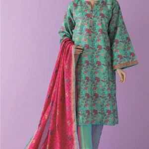 3 PIECES UNSTITCH ORIENT KHADDAR (Design 4)