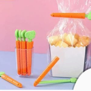 Food Sealing Clip Carrot Shape (pack of 5 clip)