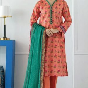 3 PIECES UNSTITCH ORIENT KHADDAR (Design 5)