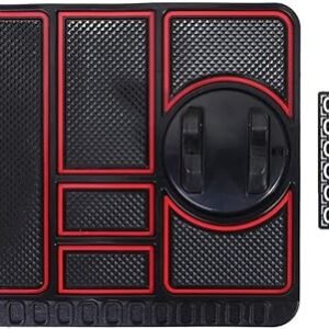 Non Slip Dashboard Matt with Phone Holder Keychain Coins Card Holder