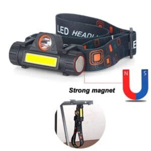 Headline rechargeable ip65 waterproof headlight with adjustable headband Flashlight for outdoor camping and cycling, hiking, working, racing