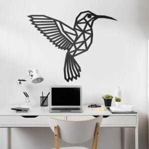 Birds art Wall hanging decorations  MDF wood material  Black color