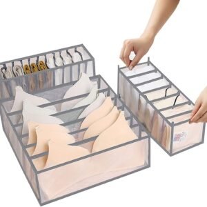 Under Garments Organizer Set - 3 Pcs (Grey)