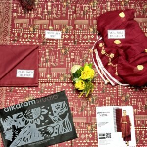 Alkaram Lawn 3 PIECES (Suite Code: 151)