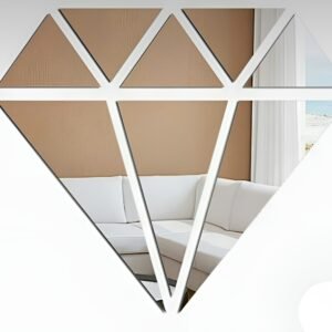 Diamond Shaped Acrylic Mirror Wall Stickers