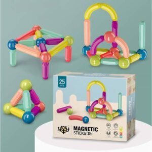 MAGNETIC Intelligent Magnetic Construction Set For Brain Development  21 100G DE HORG ( 25 PCS ) AGES 3+