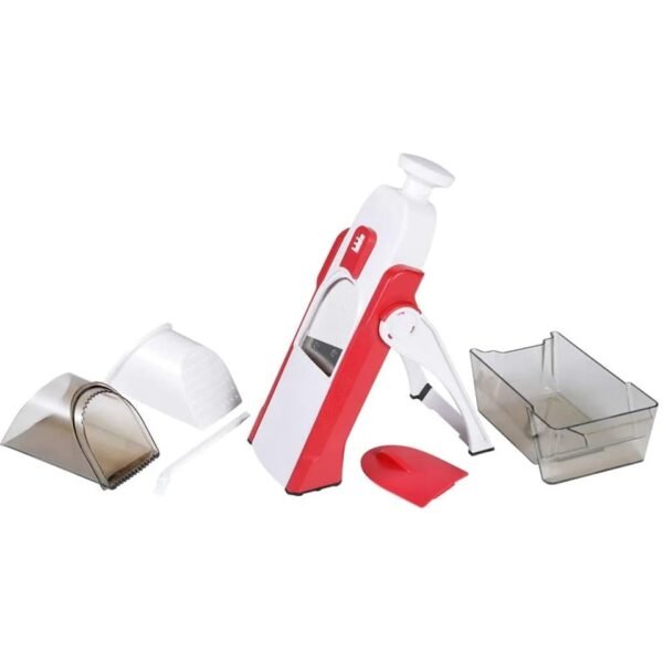 4 In 1 Vegetable Cutter Chopper Adjustable Multi-function Drum Cutter Vertical Vegetable Cutter Kitchen Shredder Grater Artifact (random color) - Image 2