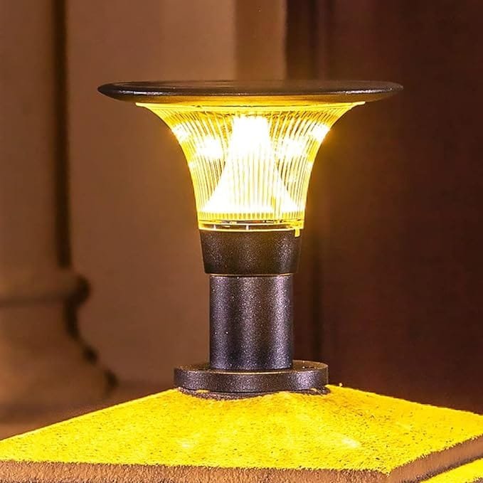 Solar Column Headlight Outdoor Waterproof Door Post Light Gate Light Garden Lawn Light Fence Post Light (1 PC) - Image 8