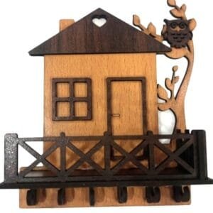 House shape Key holder Wooden Key Holder I Key Holder Wall Hanger I Key Holder Wall Hanging |