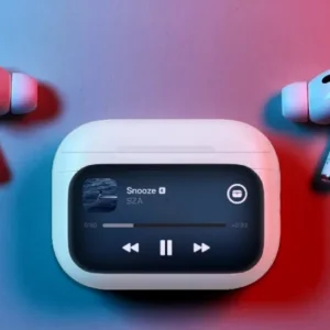 Airpods Pro With Digital Display - ANC And Transparency- Touch Volume Control - Digital Screen - Smooth Display - Games (Color White)