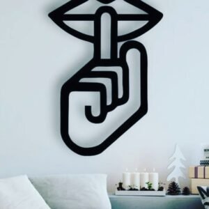 Mute Black Decorative Sign