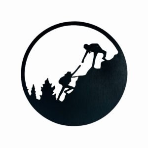 Mountain Climbing Wood Wall Decoration