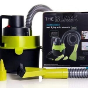 Black Series 12V Car Vacuum Cleaner - Heavy Duty Multifunction Wet And Dry Vacuum Cleaner.
