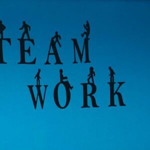 Wooden Team Work Letters