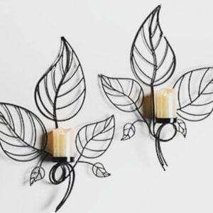 Candle stand  2 pcs set Decorations for Living Room, Entryway, Dining Room and Office