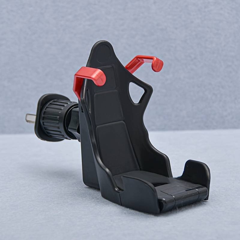 Racing Seat Design Car Mobile Phone | Fast and Furious Mobile Holder with 360° Rotateable AC Grill Grip Which can help Holder to move up and down so that AC winds will be free (Random colors) - Image 6