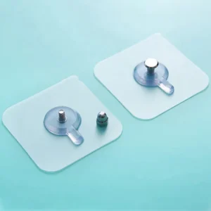 Adhesive Screw Sticker Hook Heavy Duty Stick on Door Nail Free Screw Non-Trace No Drilling Nail Self Waterproof Adhesive Hanging Nails Hooks Holders Multifunctional Use