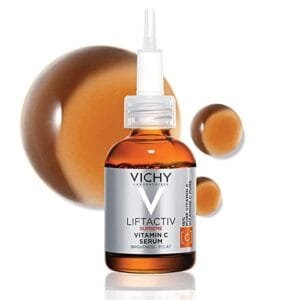 Vichy vitemin C serum 20 ml | LiftActiv Vitamin C Serum, Brightening and Anti Aging Serum for Face with 15% Pure Vitamin C, Skin Firming and Antioxidant Facial Serum for Brightness and Moisturizing
