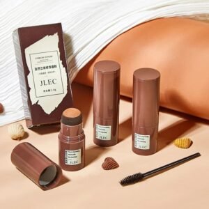 A Trio of Shades in our Eyebrow Hairline Stamp Pack ( light Brown , dark brown & black )