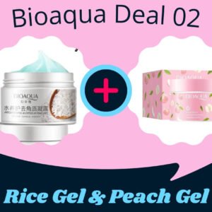 ( Bioaqua deal 02 )Bioaqua Rice Gel and Peach Gel Extract Acid Exfoliating Face Gel Cream (140g)