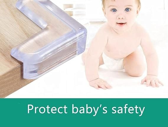 New Child Baby Silicone Safety Protector Table Corner Protection From Children Anticollision Edge Corners Guards Cover For Kids.(1 pack 4 pcs )