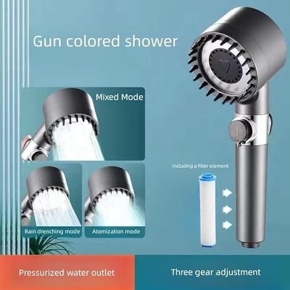 3 Modes Shower Head High Pressure Shower head | Multifunctional Massage Shower, Handheld Shower Head with Filter | Faucet Tap for Bathroom, Bath Home - Image 10
