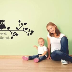 Oul  Wall sticker / Home Decor Sticker  / Grow Wise, Little owl.