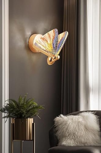 Led Acrylic Multi Color Butterfly Wall Light Bedside Sconce Lamp Lighting Nightlight Gold | Home & Garden | Lamps, Lighting Wall Fixtures - Image 5