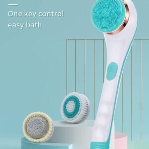 CNAIER Bath and Body Scrub Electric Brush Set - Rechargeable 4 in 1 (Random Color)