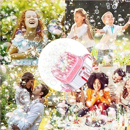 36 hole bazooka bubble Water gun | Bazooka Water Bubble Gun Toy for Kids, toddlers | Out door Fun Water Spray Gun (Random color) - Image 4